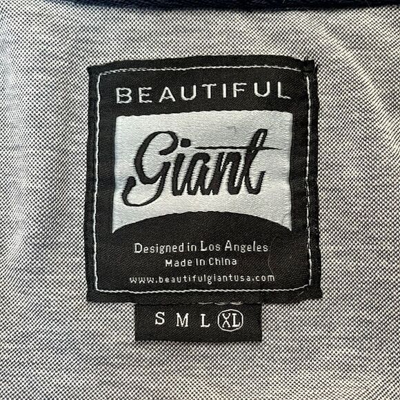 BEAUTIFUL GIANT FULL ZIP UP NAVY BLUE YELLOW STRIPE KNIT WARM UP JACKET XL - Picture 4 of 8